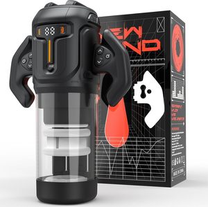 Sex Toy maschile automatico 4 modalità di rotazione spinta 4 velocità unica maniglia per windomaker-Display digitale con vibrazione a scoppio a un pulsante - Product Image 1