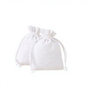 Sacs à cordon en coton personnalisés pour bijoux, mini-sacs d'emballage de produits, accessoires de marquage, événements marketing, Potli - Product Image 4