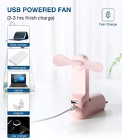 Kipas Mini multifungsi, kipas pendingin USB portabel saku elektrik lipat kipas kecil genggam dengan senter
