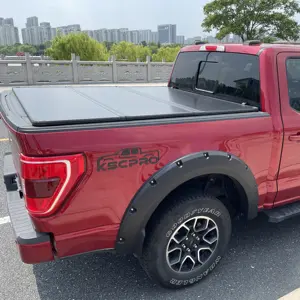 KSCAUTO 뜨거운 판매 하드 3 중 트럭 침대 Tonneau 커버 포드 레인저 2012-2022 없음 와일드 트랙