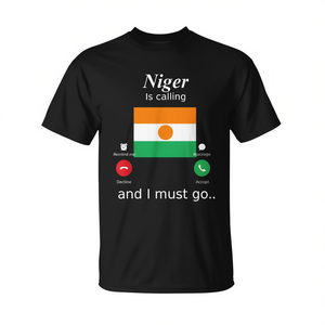 T-shirt avec drapeau du Niger, article promotionnel pour les voyageurs et les passionnés de drapeaux - Product Image 2