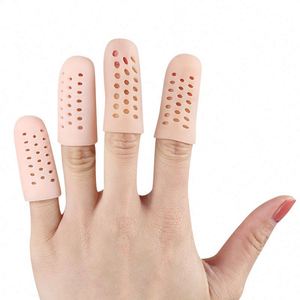 Grand <span class=keywords><strong>orteil</strong></span> protecteur respirant Gel Toe Cap <span class=keywords><strong>Silicone</strong></span> Toe Cover manches avec trous offre un soulagement des ongles manquants ou incarnés - Product Image 3