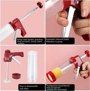 Kit de presse à biscuits multifonctionnel DD1021 pour pâtisserie, 20 disques et 6 douilles à glaçage, outils de cuisson professionnels - Product Image 2