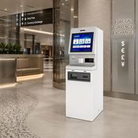 Kiosque tactile haut de gamme Jinrui FCM-501T de 19 pouces sur pied pour aéroport, hôtel, centre commercial, machine de change de devises pour voyages