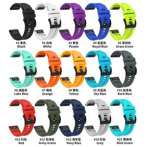 Correa de Repuesto de Silicona <span class=keywords><strong>para</strong></span> Reloj Garmin Fenix <span class=keywords><strong>5</strong></span> 6 7 Instinct 2X, Correa Deportiva de 22mm 26mm - Product Image 5