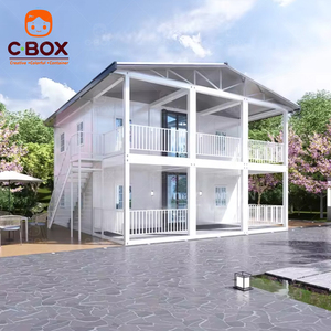 Casa Contenedor Cbox de Diseño de 2 Pisos Tipo Cápsula para Apartamento u Oficina, Prefabricada, Modular, Desmontable y de Paquete Plano con Techo a Dos Aguas - Product Image 3