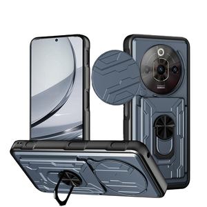 Funda Protectora Resistente con Anillo Giratorio de Metal de 360 Grados para <span class=keywords><strong>ZTE</strong></span> Nubia Music 4/Neo 3/A71/A56/Axon 60 Lite/V70/A35E, Funda para Teléfono con Ventana Deslizante - Product Image 1