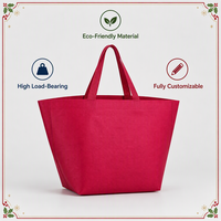 Sac fourre-tout non tissé pour supermarché, exposition commerciale, cadeau de vacances, transport quotidien, sac écologique réutilisable