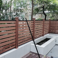 Kit de clôture de jardin en wpc composite résistant aux fissures de haute qualité