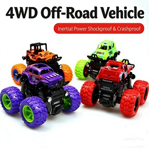 Juguete de Coche de Plástico de Escala 1:50 con Retroceso, Rotación de 360 Grados, Ruedas de Goma con Resorte Anti-choque, Fricción, Personalizable, Venta Caliente - Product Image 2