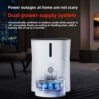 3L WiFi App-bestuurde video 304 roestvrijstalen kom getimede kwantitatieve kleine automatische slimme voerbak voor katten en honden modern
