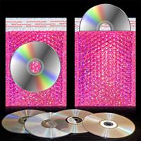 Offres Spéciales personnaliser Logo taille couleur livraison enveloppe paillettes métallique holographique sacs d'expédition bulle Mailer pour paquet