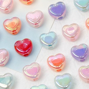 Moohoo Candy Cute Inner-Layer Acrylic Heart <b>Beads</b> DIY Handmade Beaded Necklace and Bracelet Materials and Accessories - Product Image 1