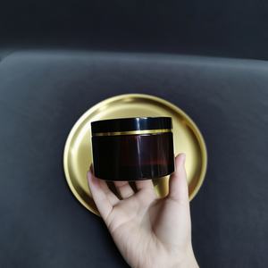 Frascos de Plástico PET de Boca Ancha Color Ámbar de Lujo, 150 ml, Envases para Lociones Cosméticas, Maquillaje y Cremas, Ideales para Viajes - Product Image 1