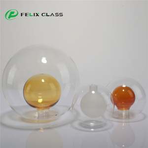 Pantalla de Lámpara de Mesa Hecha a Mano con Rosca G9, de Vidrio Borosilicato 3.3 Color Ámbar Transparente, para Decoración del Hogar e Iluminación Interior - Product Image 2