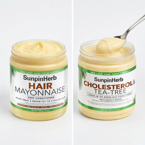Meilleure Mayonnaise Capillaire Africaine : Après-Shampoing Réparateur Profond à l'Huile d'Olive et aux Protéines d'Œuf pour Cheveux Abîmés - Product Image 2