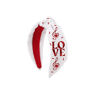 Serre-tête Saint-Valentin 2026 le plus vendu, orné de perles, strass et broderies, accessoires de mode pour cheveux pour femmes, couleur personnalisable - Product Image 1