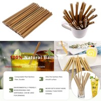 Pailles en bambou en vrac, réutilisables, durables, tubes à boisson en bambou naturel avec solutions d'emballage personnalisées