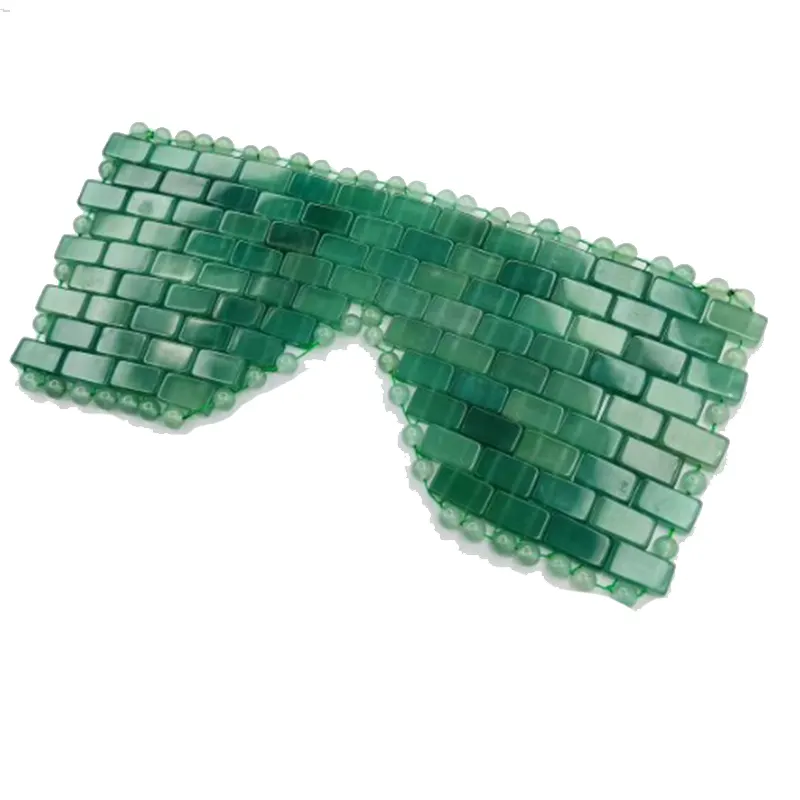 Stock vente en gros gua sha ensemble masque pour les yeux quartz jade