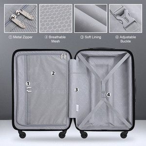 <span class=keywords><strong>Valise</strong></span> rigide personnalisée à roulettes pivotantes, surface résistante aux rayures, <span class=keywords><strong>valise</strong></span> extensible tendance - Product Image 5