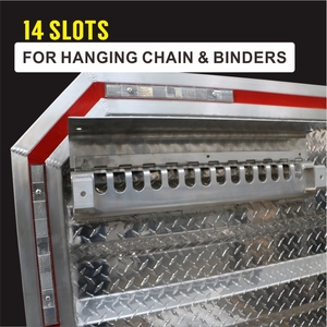 68"x 80" Semi <strong>Truck</strong> <strong>Cab</strong> Racks for Flatbed <strong>Truck</strong> <strong>Cab</strong> Rack W/ 3 Doors Diamond Plated - Product Image 5