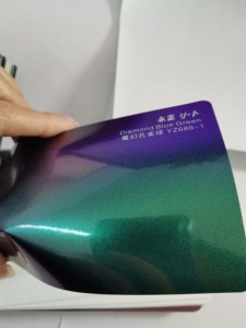 Auto Dekoration film Diamant Glänzend Lila Blau Chameleon Auto Vinyl Wraps - Product Image 3