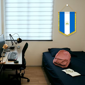 Mini 20x30cm Pennant Car Flags Nicaragua Wall Decor Display Accessories <b>Small</b> Ornaments for Hanging - Product Image 2