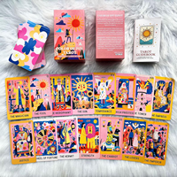 Jeu de cartes de tarot personnalisées pour toute la famille, 78 cartes avec guide, conception de logo personnalisé et cartes d'affirmation oracle
