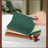Carnet A6 personnalisé en cuir PU souple grain litchi, agenda, journal portable, carnet de voyage estampillé pour étudiants, fournisseur