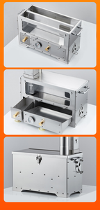 Poêle à granulés portable avec four pour tente chaude, poêle de camping en <span class=keywords><strong>bois</strong></span> pour fourgon, cabine, survie hivernale, cuisson - Product Image 4