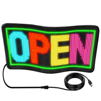 LEDIUP Panneau de signalisation LED Programmable Flexible Matrix Panel Display Animation Text Message Scrolling for Car Shop