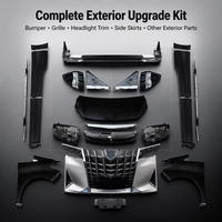 Kit carrosserie complet (pare-chocs avant et arrière) pour Alphard Vellfire 2008-2014, édition luxe 2022, avec coffret en bois, sans modification de la carrosserie