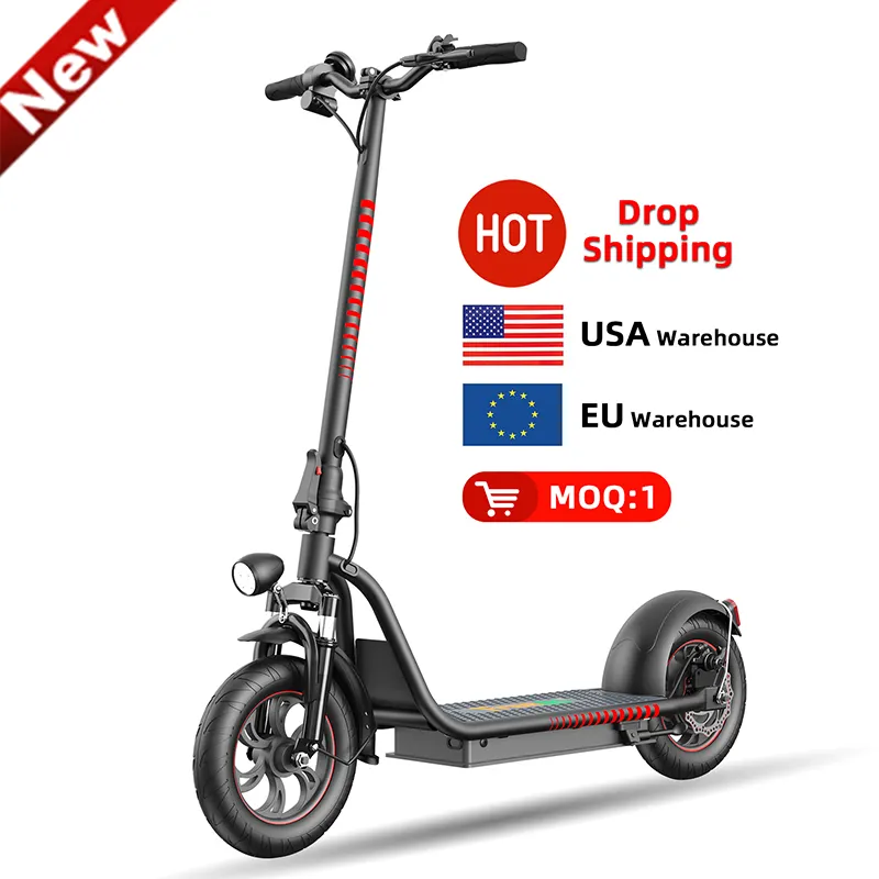 Drop Verzending Us Magazijn Elektrische Scooter 12 Inch Wiel 48V 500W Vouwen E Scooter