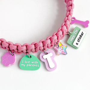 <strong>2026</strong> Wholesale Pet Accessories Personalized Handmade Lightweight Paracord Dog <strong>Collar</strong> with Charms Pet <strong>Collar</strong> for Birthday - Product Image 2