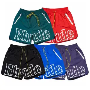 High Quality Beach Polyester Spandex Gym Sports Workout Board Shorts Short Pants Custom Black Nylon Shorts For Men