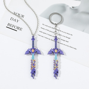 Porte-clés Zeldaed Master Sword, pendentif en alliage, accessoire en métal, personnalisé - Product Image 3