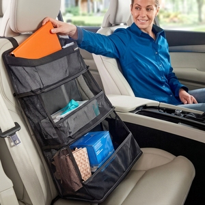 Auto-Sitznetz-Organizer: Anti-Rutsch-Taschenhalter für Handtaschen, Flaschen und Alltagsutensilien – Aufbewahrungstasche für Beifahrer- und Rücksitz - Product Image 1