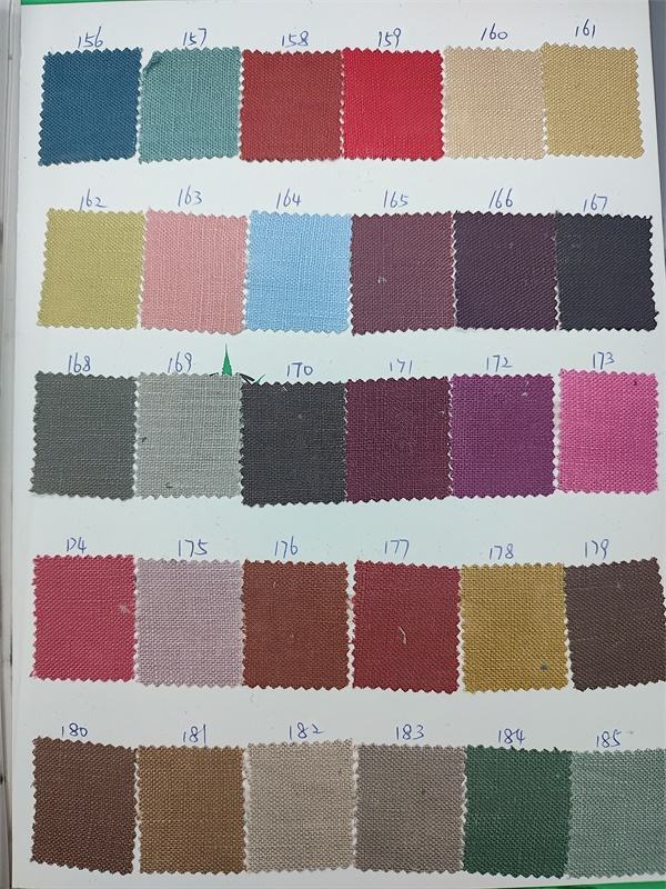 Linen color card