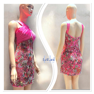 Robe fourreau sans manches en soie pour femme avec décoration en strass haut de gamme, élégante et luxueuse pour les soirées et les occasions spéciales - Product Image 2