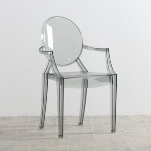 Venta al por mayor Sedie Acrilico Banquete Evento al aire libre Crystal Clear aclyric Transparent Adult Ghost Smoke Acrílico Sillas para eventos - Product Image 2