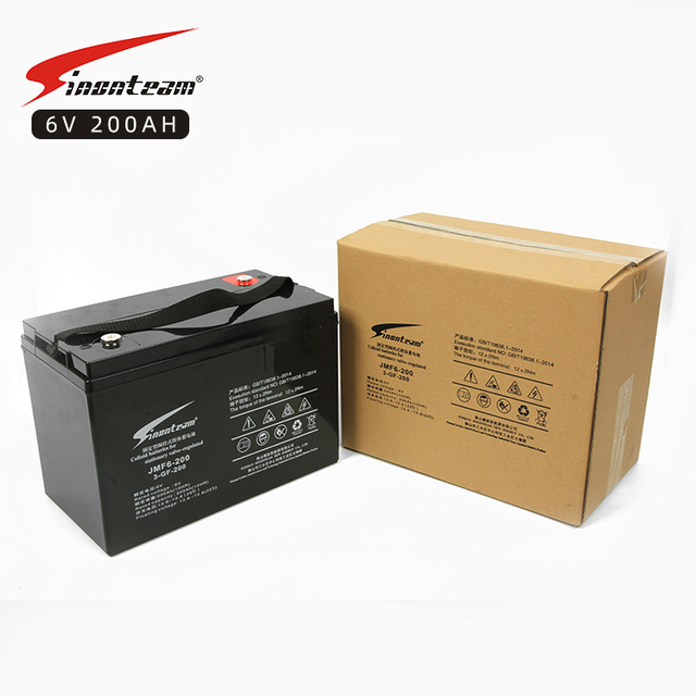 Free Maintenance 6V 200AH Deep Cycle Battery Sealed 6 Volt Lithium Ion Battery Pack for Solar Use