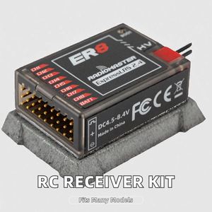Radiomaster 2.4GHz CRSF ExpressLRS 100mw Récepteur PWM en plastique pour avion, bateau, voiture - ER4 4CH ER6 6CH ER8 8CH - Product Image 2