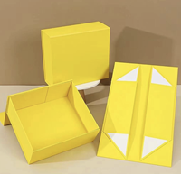 Boîte cadeau pliable de haute qualité personnalisée avec ruban à nœud, facile à assembler, réduit les frais d'expédition, vente en gros