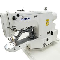 Machine à coudre industrielle à point noué informatisée, à aiguille simple, à grande vitesse, pour ourlets circulaires, chapeaux et jeans, avec moteur, modèle RN-430CKF