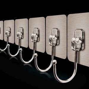 Crochets adhésifs imperméables, robustes, résistants à la rouille, en acier inoxydable pour salle de bain et cuisine - Product Image 5