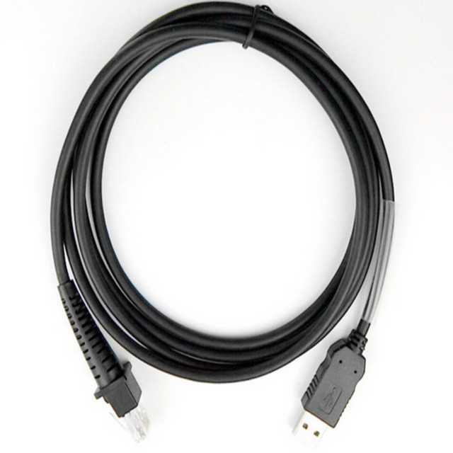2M 7ft KB Wedge PS2 USB Cable Braid Datalogic GD4130D100 D131 Barcode Scanner PVC Jacket PS/2 Printer Cable Replacement