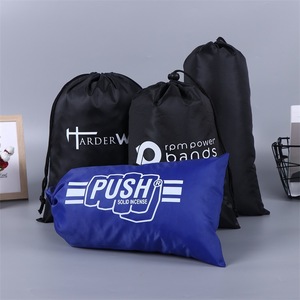High Quality Polyester Draw String Sports Gym Bag Foldable Custom Logo Promotional Fitness Swimming Drawstring Shopping Bags