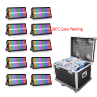 Haute puissance 10pc étui emballage lumière stroboscopique LED RGB 3in1 lavage Blinder stroboscopique lumières de scène pour Disco Party KTV