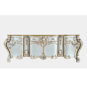 <span class=keywords><strong>Buffet</strong></span> de style <span class=keywords><strong>baroque</strong></span> en chêne massif avec design antique sculpté - Meubles de salle à manger exclusifs - Product Image 2