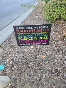 Double Sided Waterproof Customized-Yard-<strong>Signs</strong>-18x24-with-H for Beware of Pet &amp; <strong>Keep</strong> <strong>Off</strong> <strong>the</strong> <strong>Grass</strong> - Product Image 6